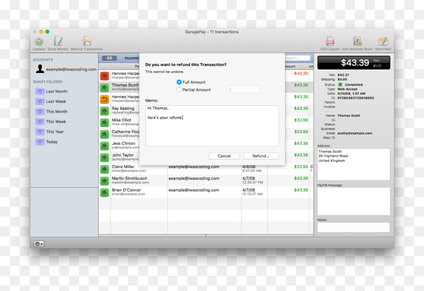 Mac Application, HD Png Download - refund icon png