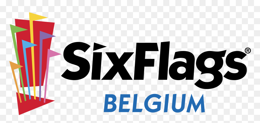 Six Flags Belgium Logo Png Transparent - Six Flags, Png Download - six png