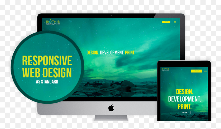 Burns Creative Case Study - Apple Imac, HD Png Download - creative web design png images