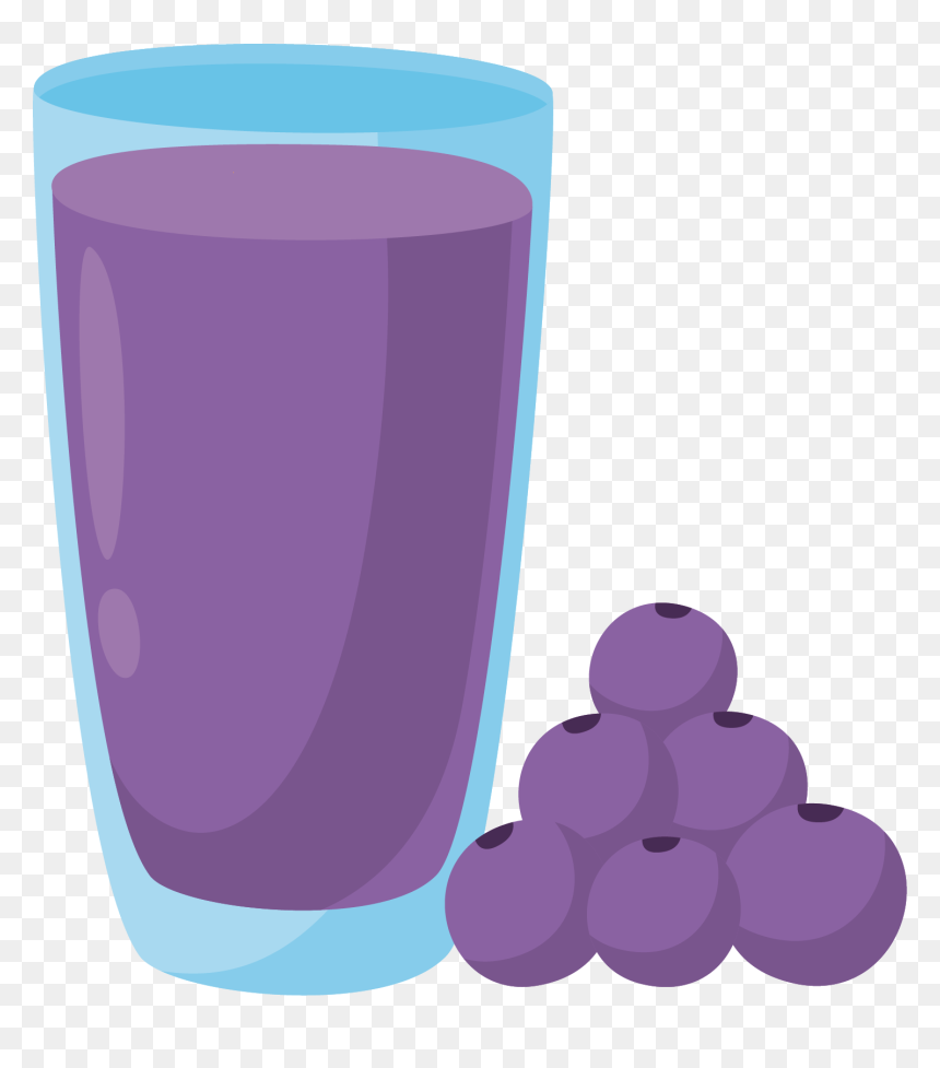 Juice Clipart Grape Juice - Grape Juice Clipart, HD Png Download - fruit juices png