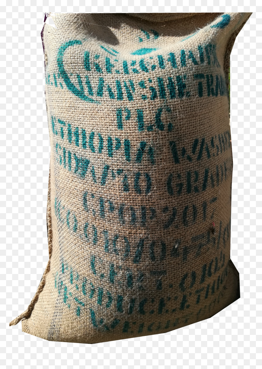 Sack Of Sidamo Green Coffee Beans - Cushion, HD Png Download - green coffee beans png