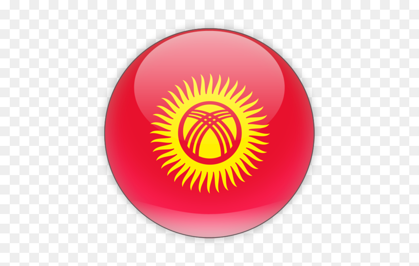 Download Flag Icon Of Kyrgyzstan At Png Format - Kyrgyzstan Flag Round Icon, Transparent Png - round fire png