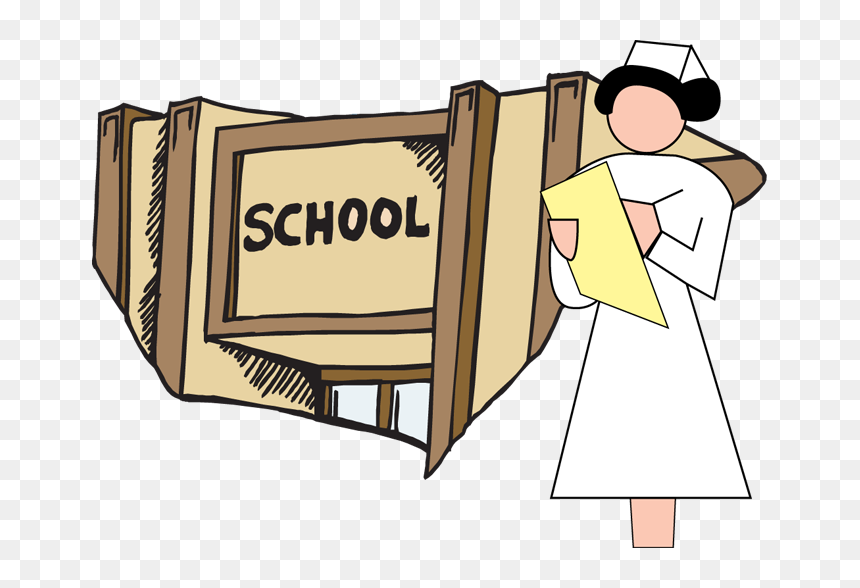 Nursing Student Cliparts - Highschool Clip Art, HD Png Download - school student clipart png