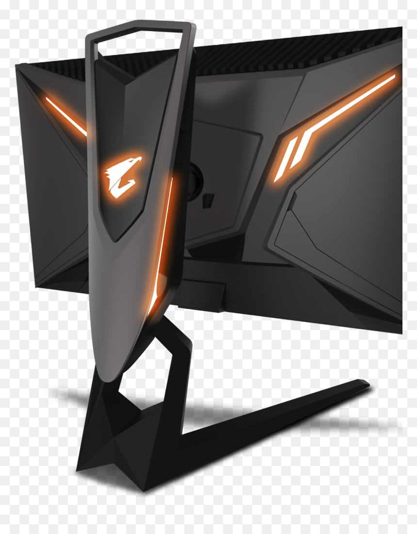 Monitor 27 Gaming Gigabyte Aorus Ad27qd 2560x1440 Hdmi, HD Png Download - computer monitor png images