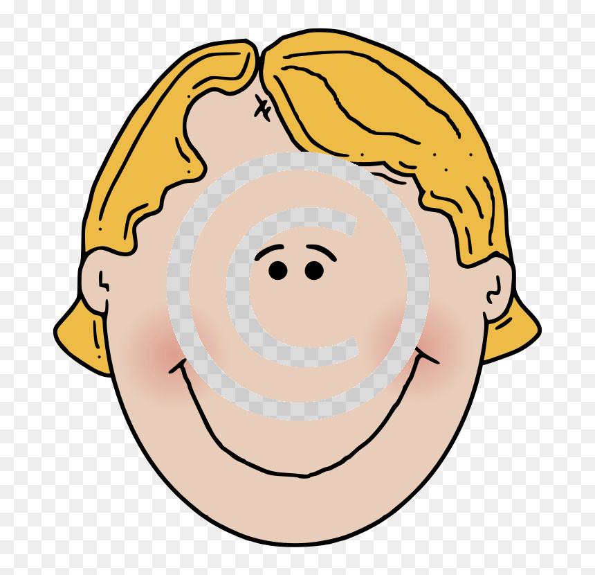 Clip Art Boy Face, HD Png Download - red colour png