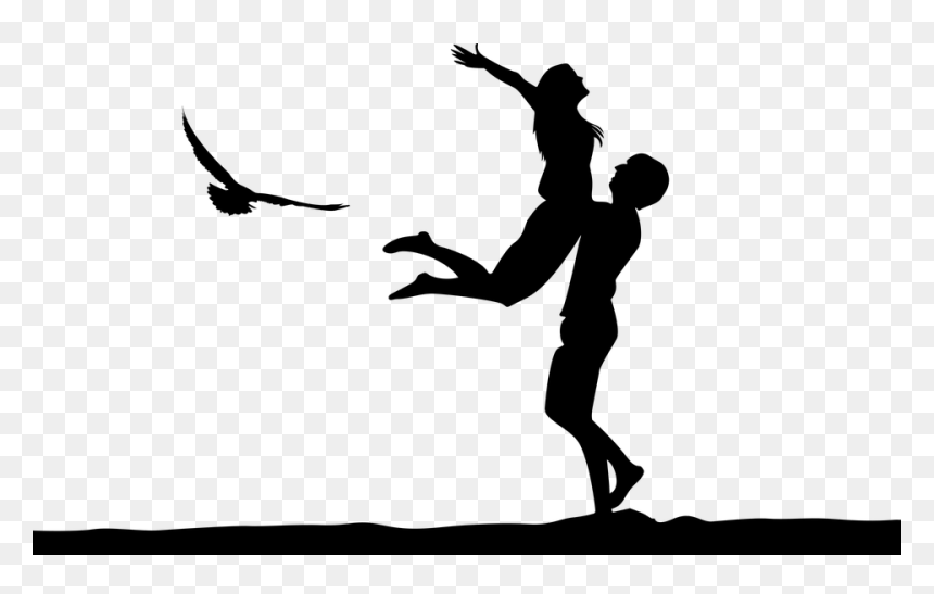 Romantic, Love, Human, Sunset, Couple, Pretty, Happy - Dancer Drawing Png, Transparent Png - human images png
