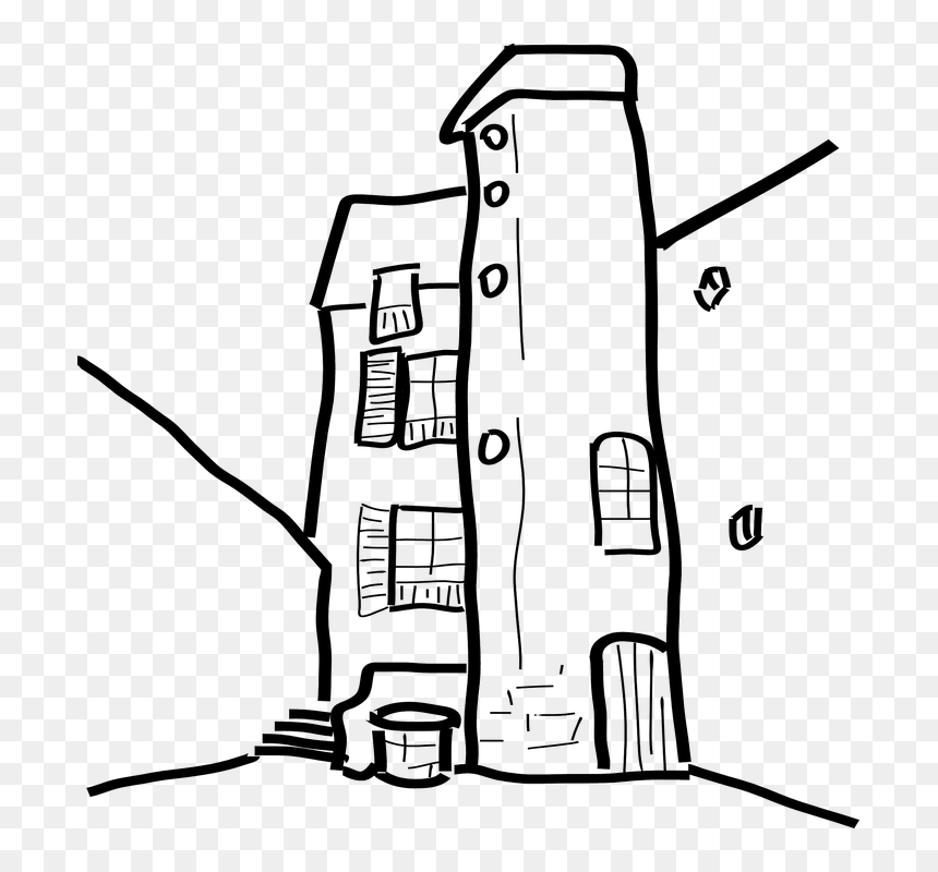 Transparent Old House Clipart - Alley Clip Art, HD Png Download - apartment clipart png