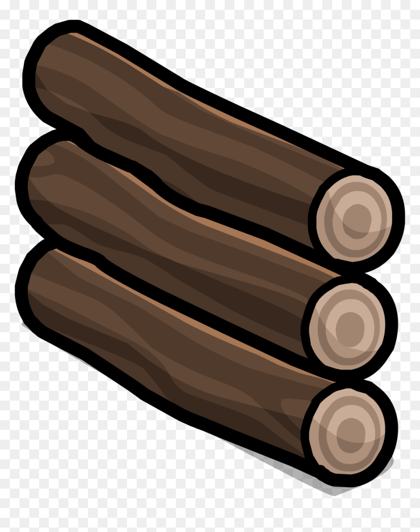 Wall Club Penguin Wiki - Illustration, HD Png Download - wooden log png