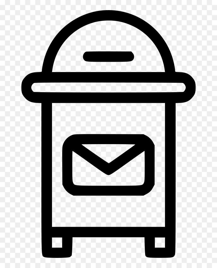 Png File Svg - Outline Picture Of Postbox, Transparent Png - egg icon png