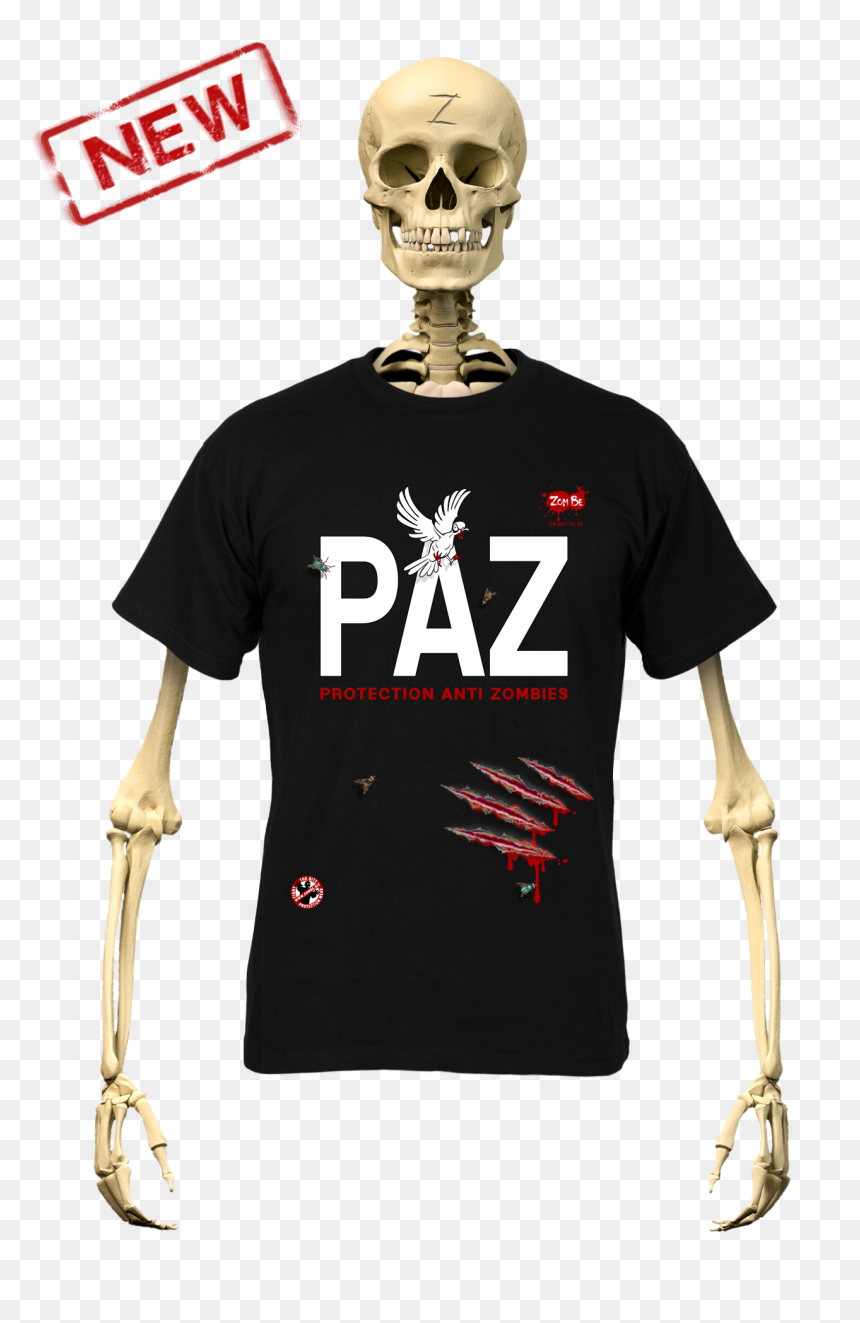 Zombe T Shirt Anti Zombie Paz For Man"
		 	 Class="j2store - Recommender System, HD Png Download - paz png