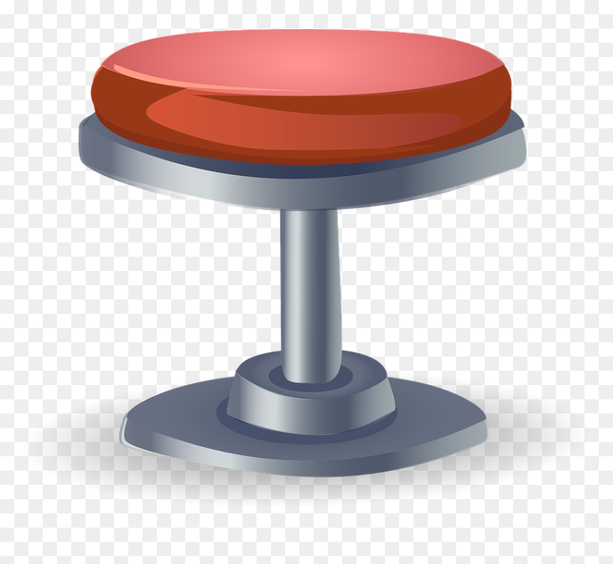 Stool, Seat, Seating, Red, Furniture, Round, Grey, - Bar Stool Clip Art, HD Png Download - seating png