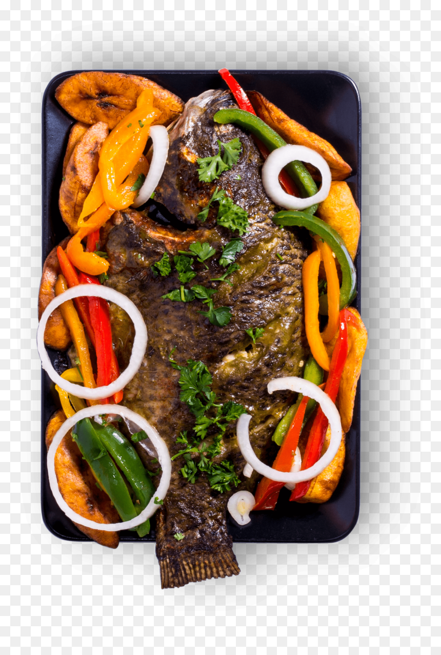 Tilapia Fish With Plantains, HD Png Download - fresh fish png