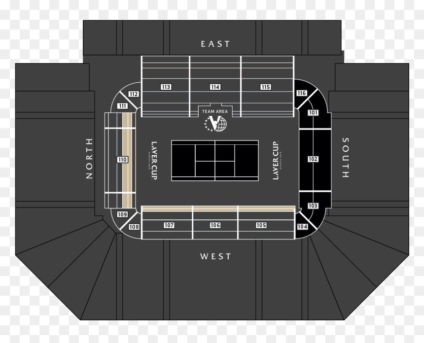 Plan Laver Cup Geneva, HD Png Download - seating png