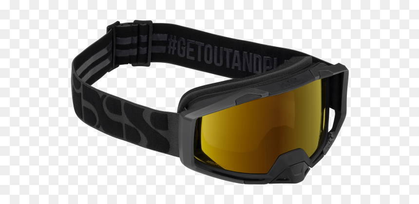 Goggle Trigger Black-gold Mirror - Goggles, HD Png Download - trigger png