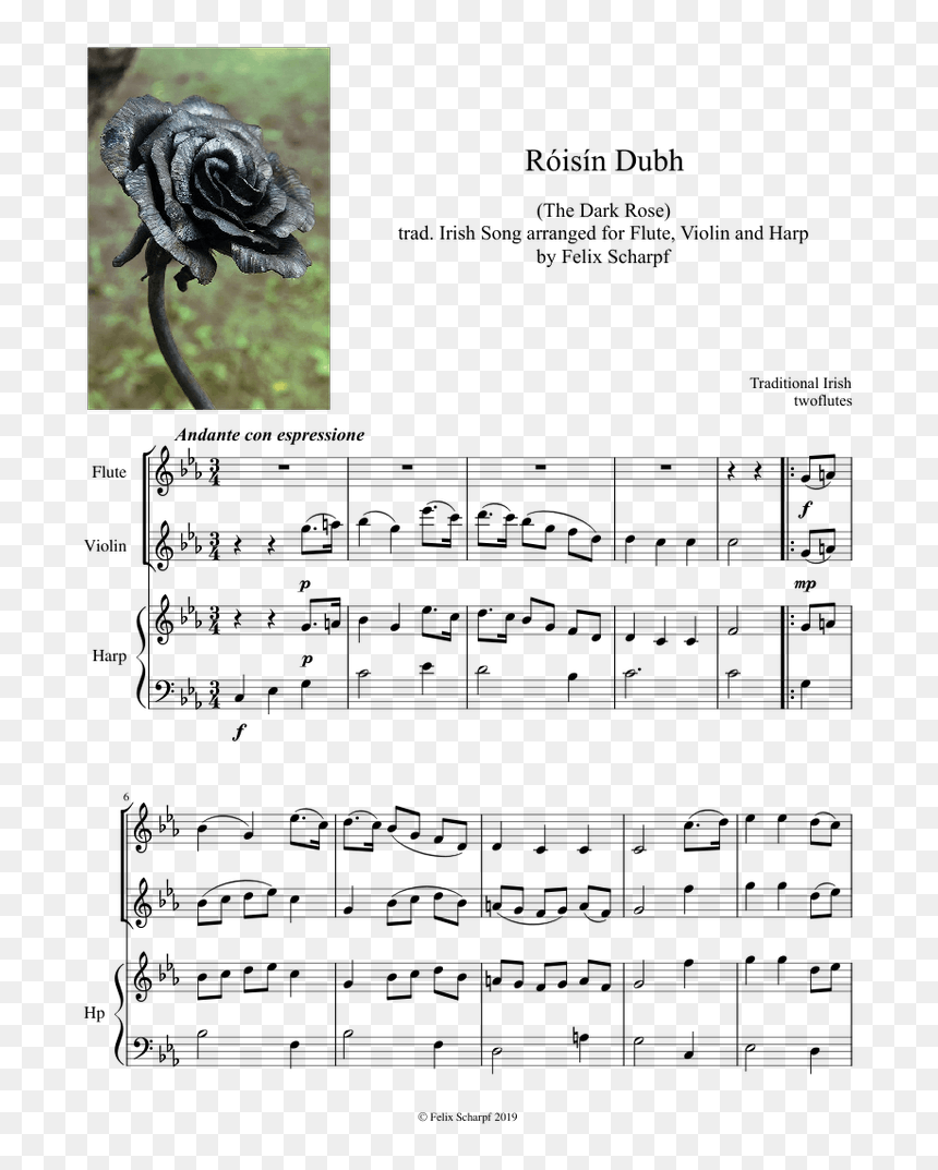 Transparent Dark Rose Png - Swing Low Sweet Chariot Baritone Sheet Music, Png Download - hitmaker png