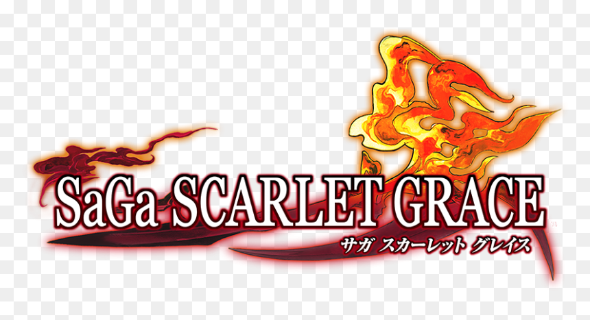 Saga Scarlet Grace Logo, HD Png Download - square enix png
