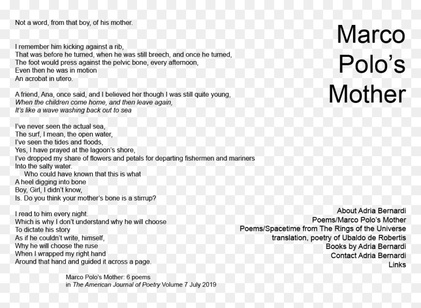 Poem On Marco Polo, HD Png Download - marco polo png