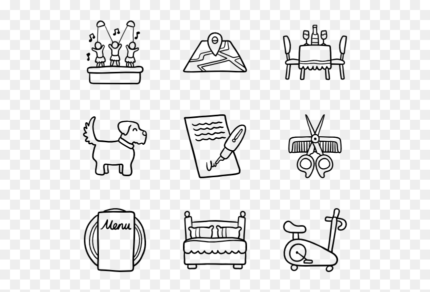 Infographic Black And White Icons, HD Png Download - service icons png