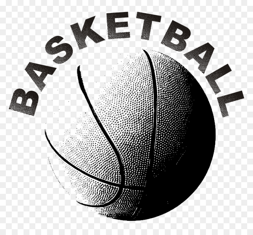 History Of The Nba - Black And White Pictures Of Basketballs, HD Png Download - karl malone png