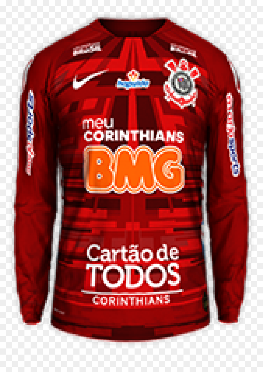 Corinthians Gk Away Minikit 1 Kits 8211 Corinthians - Long-sleeved T-shirt, HD Png Download - corinthians png