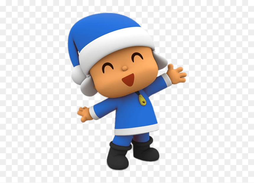 Pocoyó Traje De Papá Noel Azul - 1 Pocoyo Png, Transparent Png - pocoyo personajes png