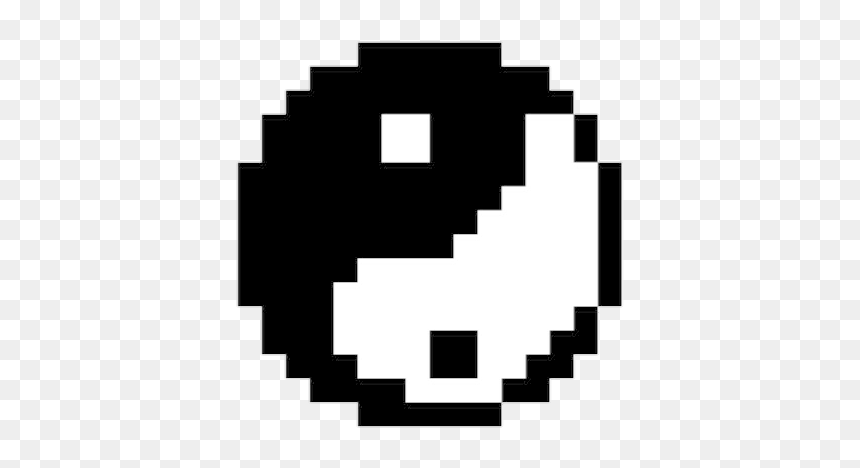 Overlay, Png, And Yin Y Yang Image - 8 Bit Yin Yang, Transparent Png - tumblr png yin yang