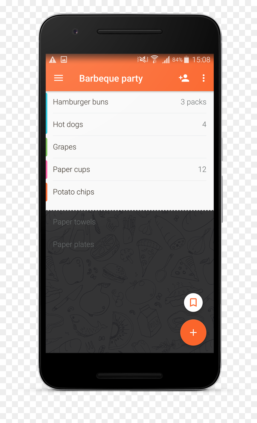 Smartphone, HD Png Download - grocery list png