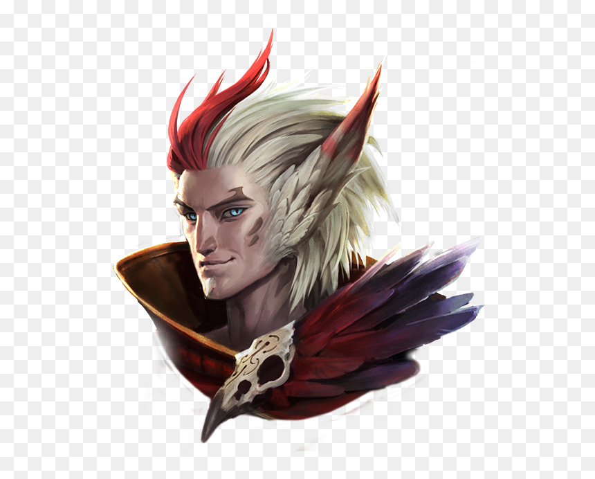 League Of Legends Rakan Portrait Transparent - Rakan League Of Legends, HD Png Download - lol vayne png