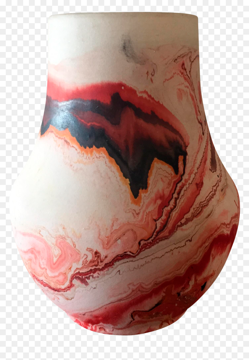 Up For Sale Is This Gorgeous Nemadji Pottery Vase With - Vase, HD Png Download - pottery png