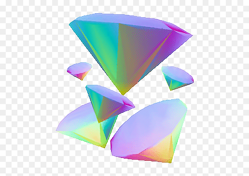 #3d #diamante#tercera Dimension #diamond #prisma #tumblr - Seapunk Pngs, Transparent Png - diamond png tumblr
