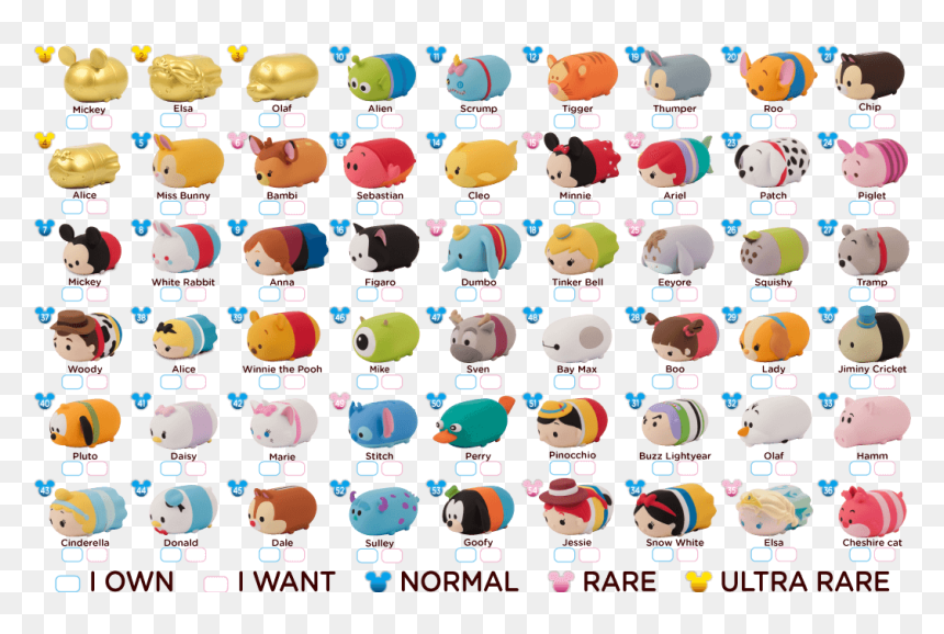 Disney Tsum Tsum Squishies, HD Png Download - disney tsum tsum png