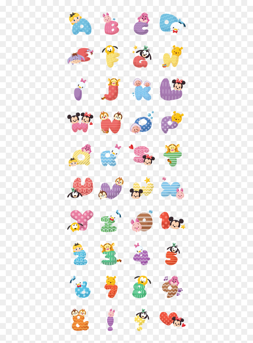 Disney Tsum Tsum Abc - Tsum Tsum Abc, HD Png Download - disney tsum tsum png