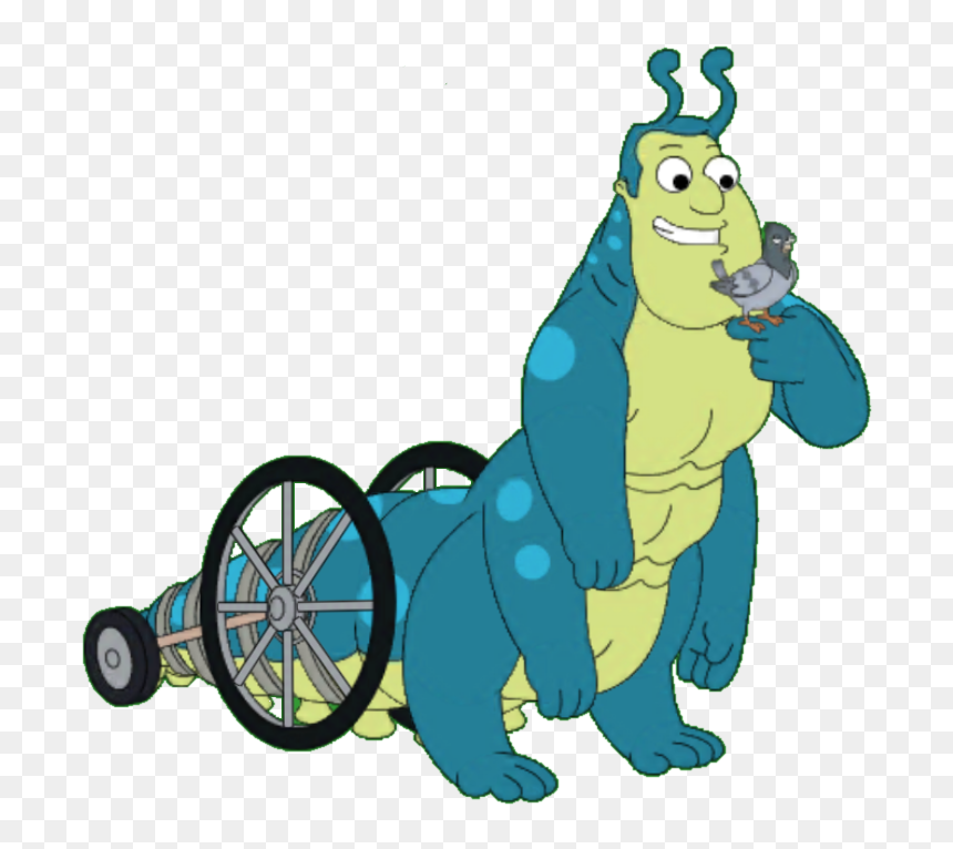 Transparent Caterpillar To Butterfly Clipart - Family Guy Caterpillar Joe, HD Png Download - kakamora png