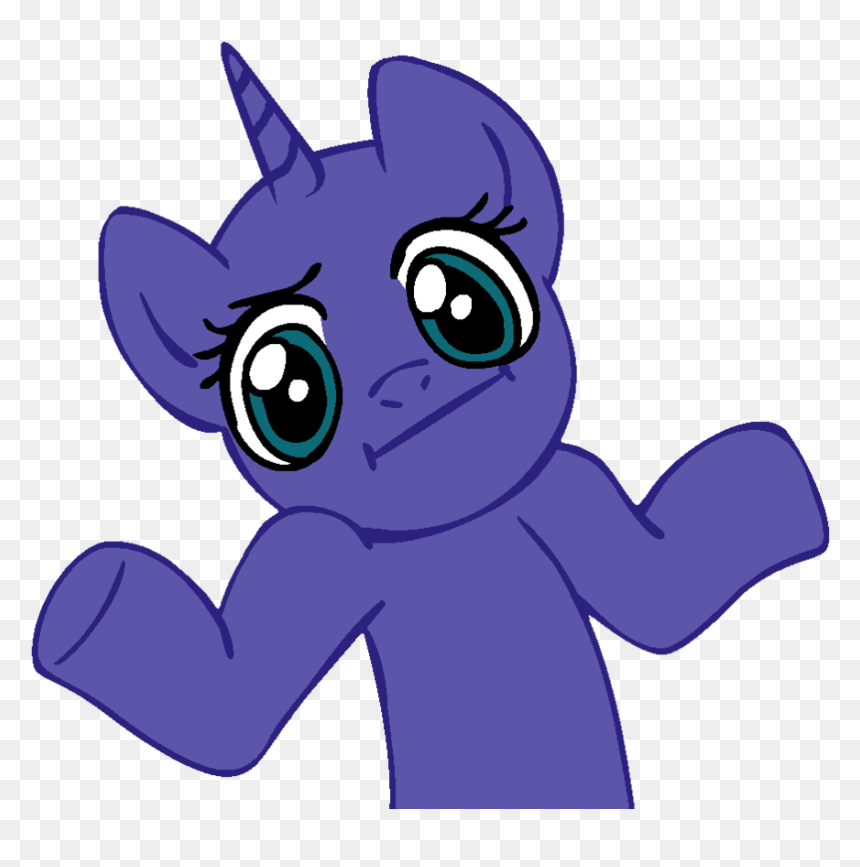 Cartoon,violet,clip - Pony Shrug, HD Png Download - purple minion png