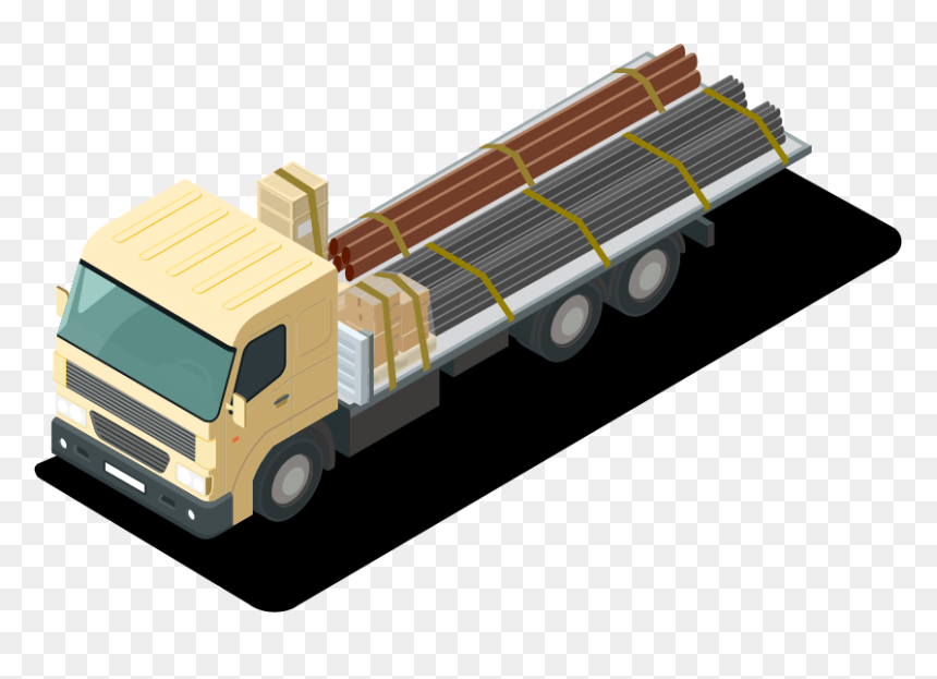 Commercial Vehicle, HD Png Download - construction truck png