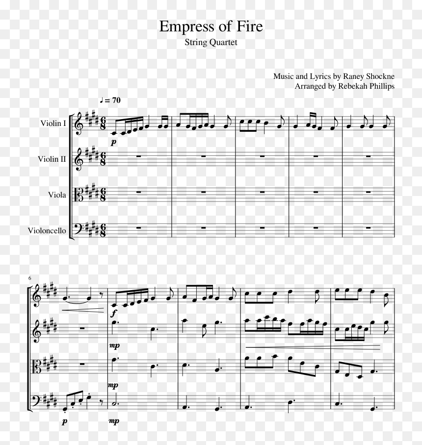 Empress Of Fire Sheet Music, HD Png Download - dragon age inquisition png