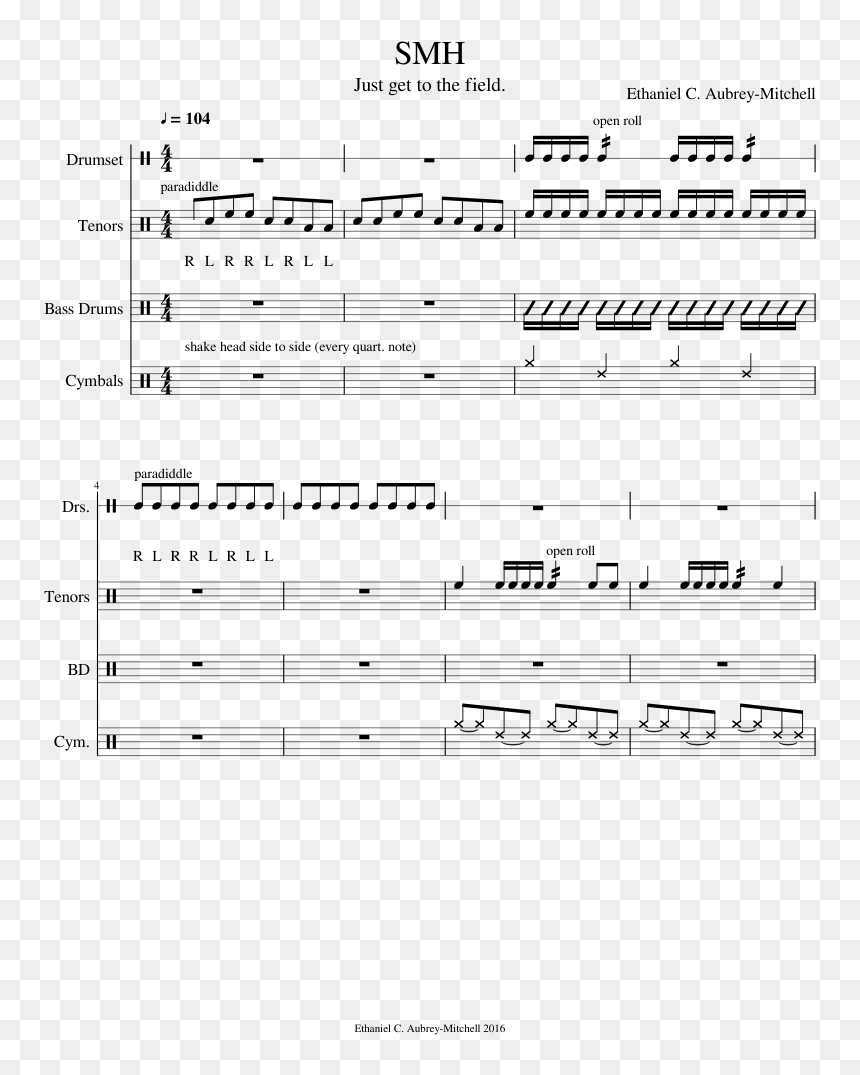 Sheet Music, HD Png Download - smh png