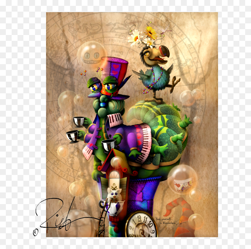 1 800sq Png Web 3 - Richard Lorenz Wonderland, Transparent Png - alice in wonderland characters png