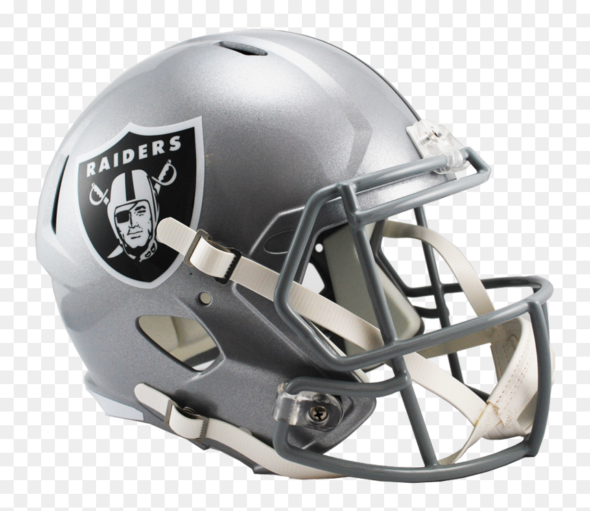 Oakland Raiders Replica Riddell Speed Full Size Helmet"

 - Raiders Football Helmet, HD Png Download - raiders helmet png
