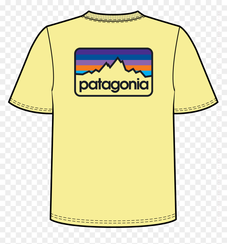 Mens Patagonia Line Logo Tee - Active Shirt, HD Png Download - patagonia png
