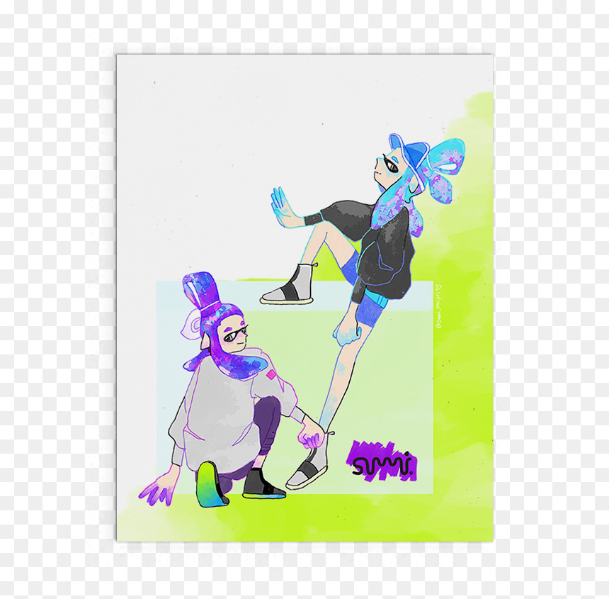 Cartoon, HD Png Download - splatoon ink png