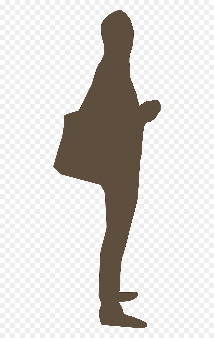 Transparent Girl With Shopping Bags Clipart, HD Png Download - silueta persona png