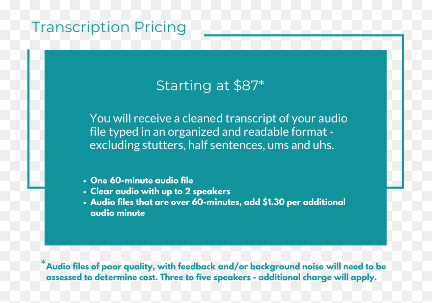 Transcription Pricing, HD Png Download - pricing png