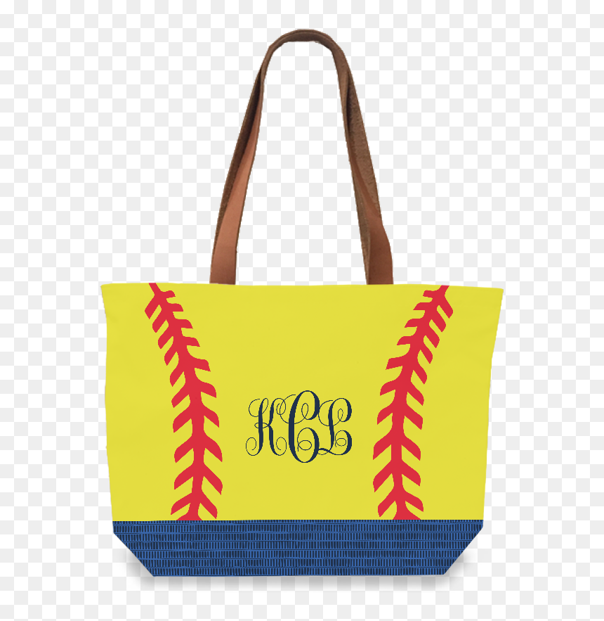 Softball Tote - Tote Bag, HD Png Download - softball stitches png