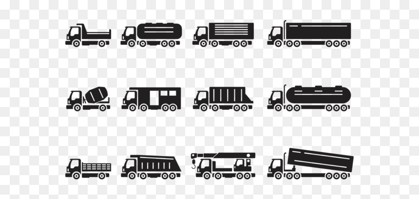 Camion Silhouettes Vector - Camion Vector, HD Png Download - camion png