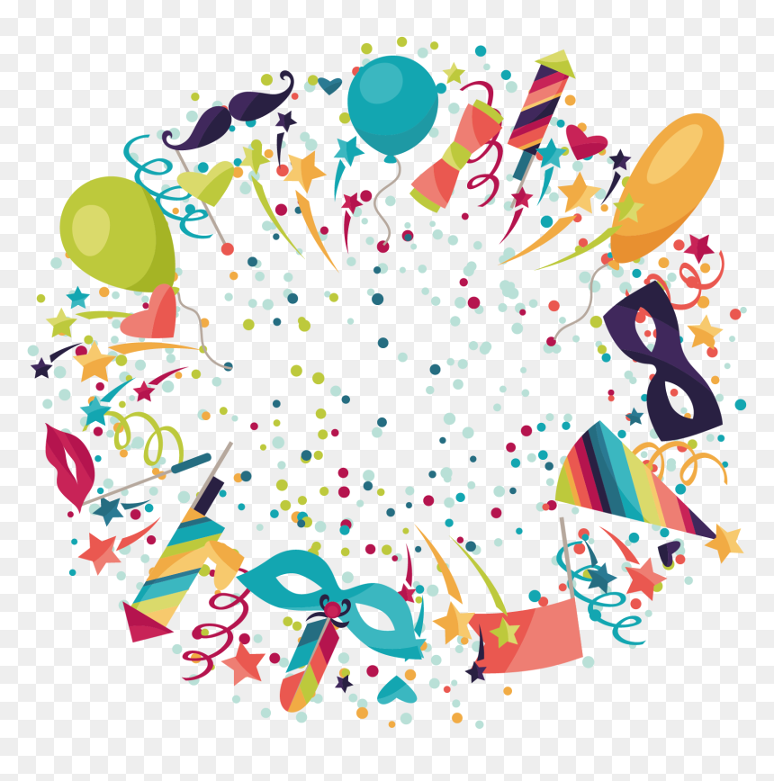 Transparent Brazil Clipart - Carnival Design Png, Png Download - mascaras de carnaval png