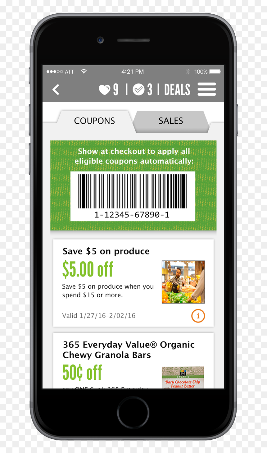 Whole Foods App, HD Png Download - coupon cut out png