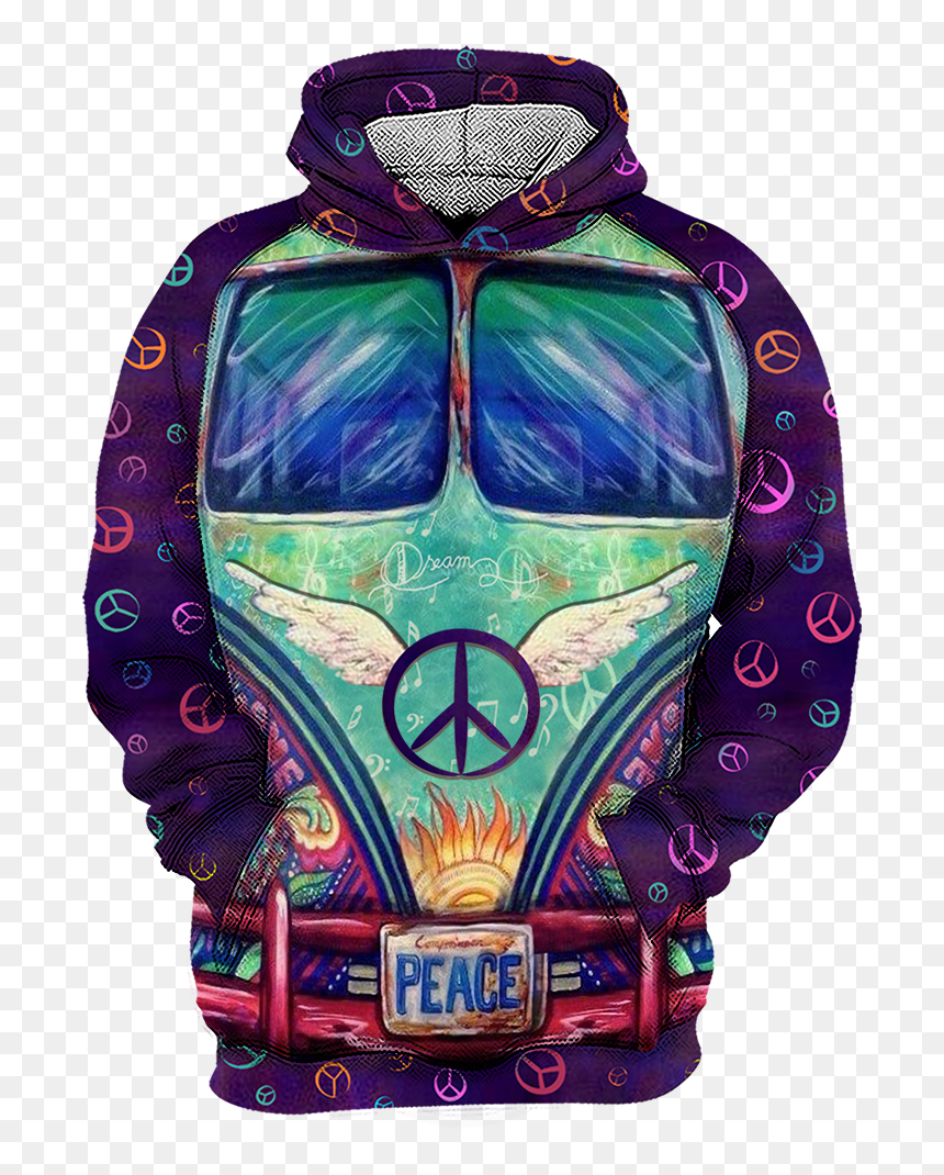 Hoodie, HD Png Download - hippie van png