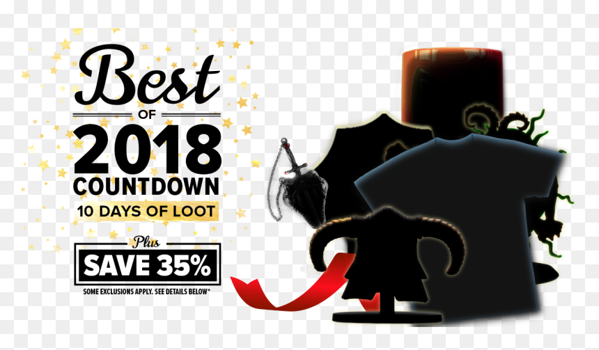 Best Of 2018 10 Days Countdown - Graphic Design, HD Png Download - lootcrate png