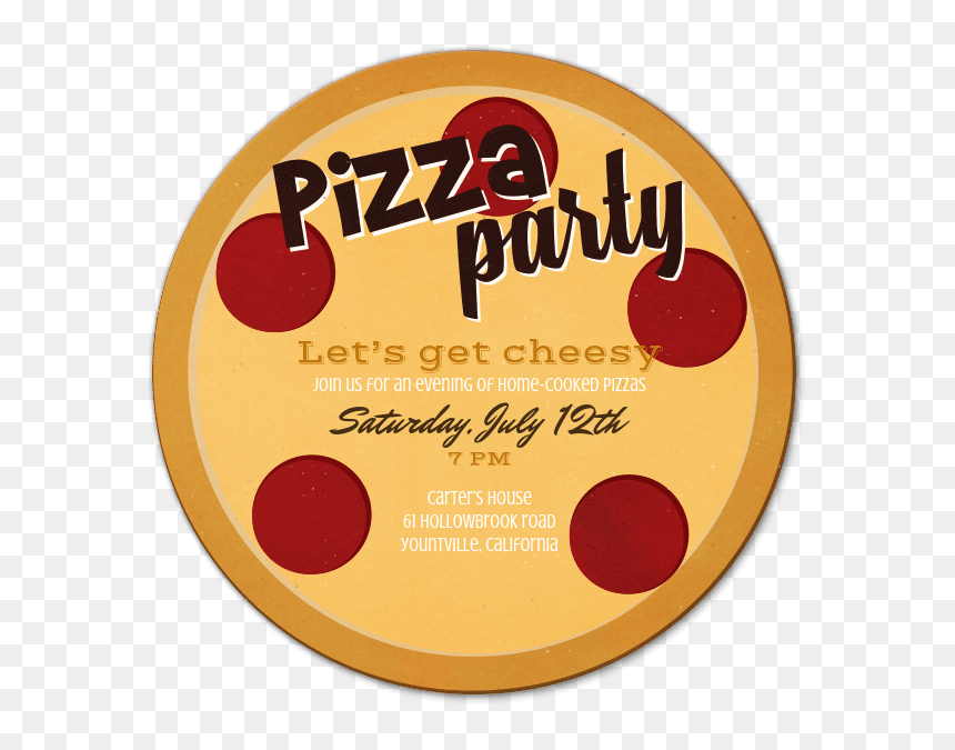 Cd, HD Png Download - pizza party png